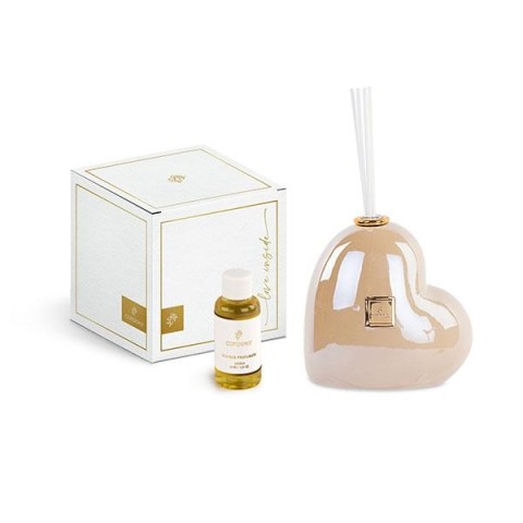 DIFFUSORE CUORE BEIGE PERLATO CSCATOLA H.140